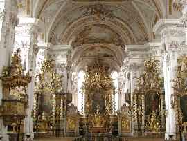 Klöster in Bayern Klosterkirche Aldersbach Innenansicht